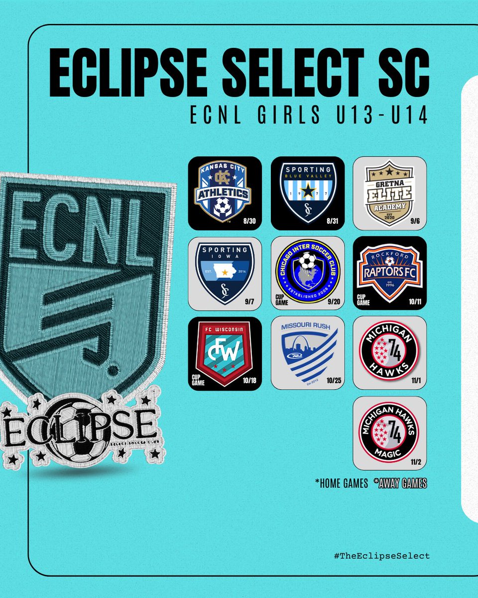 Eclipse Select SC (@eclipseselectsc) on Twitter photo Eclipse Select SC <a href="/ECNLgirls/">ECNL Girls</a> clocking in ⏰ for the 2025/26 season #TheEclipseNation #schedule #ecnlgirls Eclipse Select SC <a href="/ECNLgirls/">ECNL Girls</a> clocking in ⏰ for the 2025/26 season #TheEclipseNation #schedule #ecnlgirls
