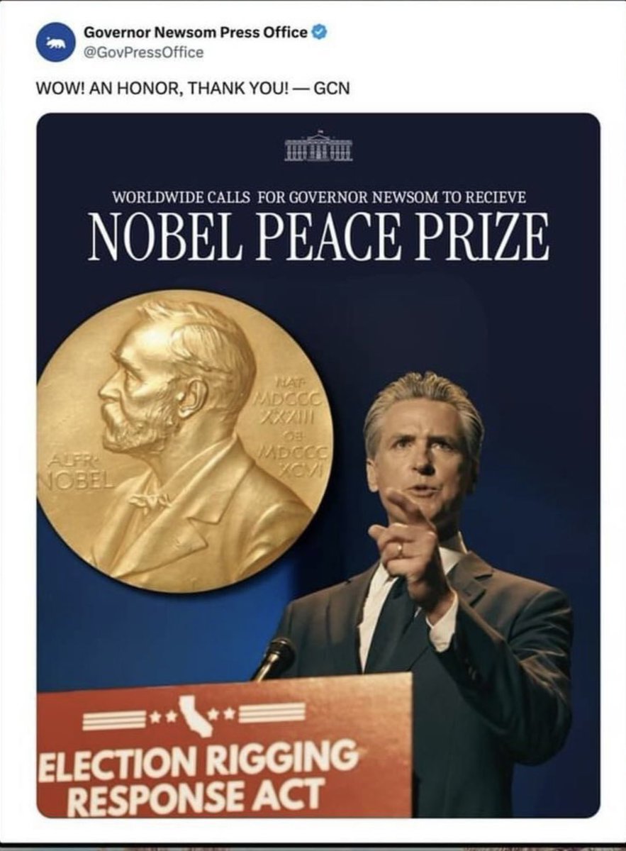 I nominated Gavin for the Nobel!