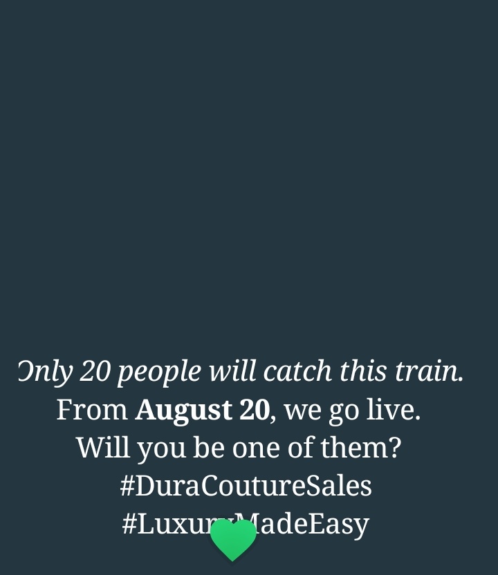 Dcouture06's tweet photo. 25% Discount on all Purchases 😳😲 

If you snooze , you lose instantly 

9am, We Unveil 💯 https://t.co/9xDhiEEJNz