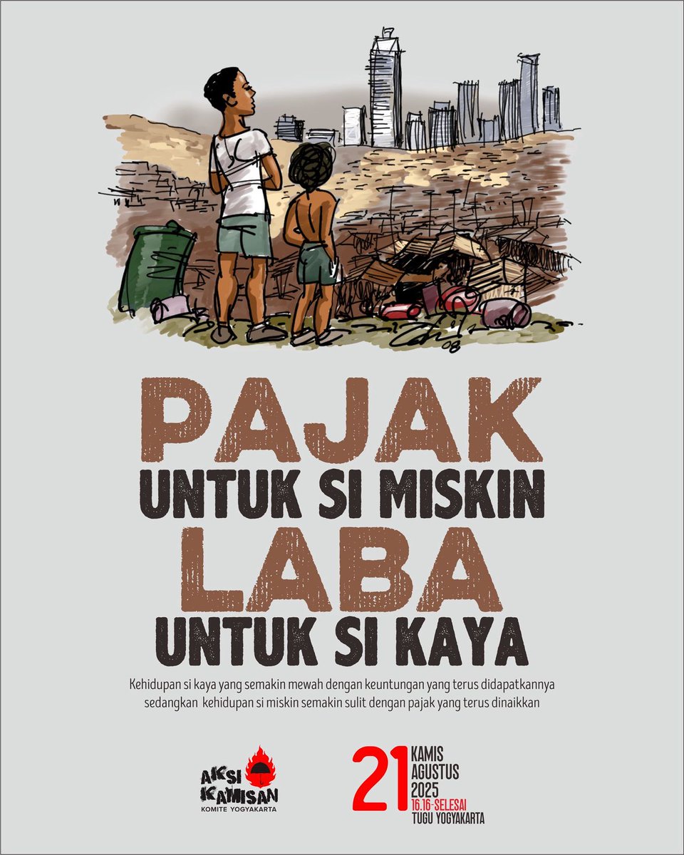 suluhpergerakan's tweet photo. Awww lagi-lagi palak! Eh pajak!

#AksiKamisanJogja https://t.co/NvyRoXjx07