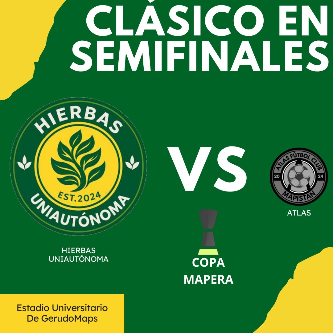 Tenemos clásico de GerudoMaps en Semifinales de Copa Mapera, aquí avanza el grande ☘️
#CorazonVerde 🌱