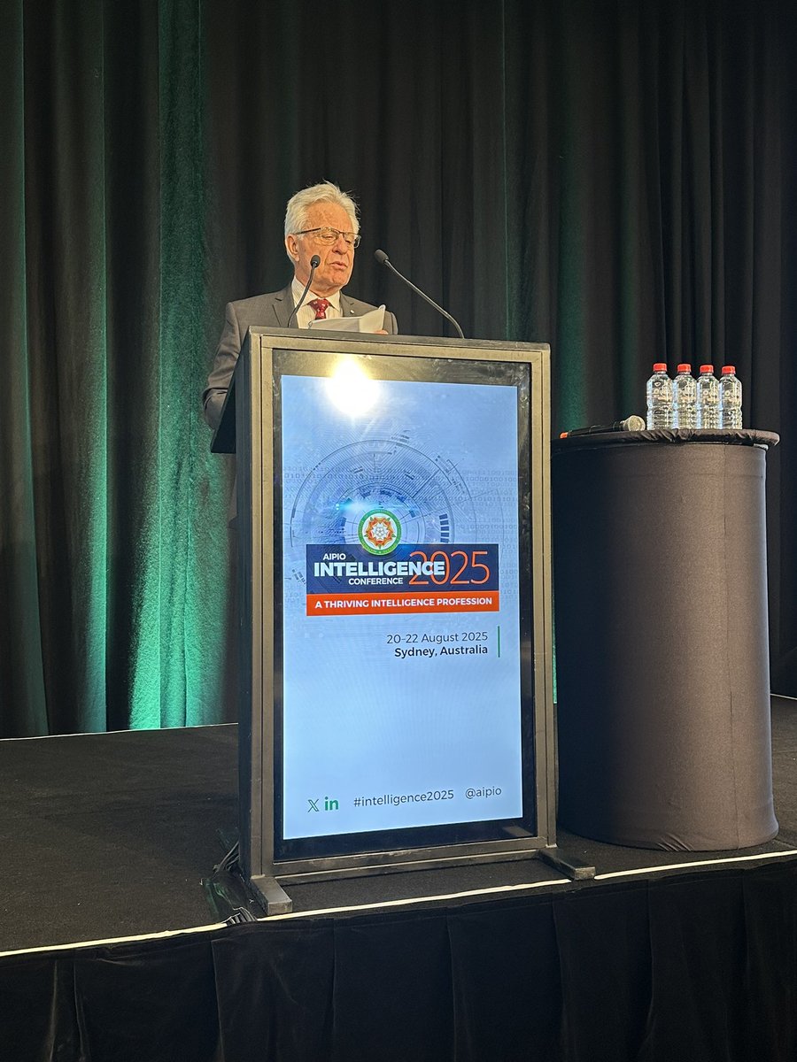 AIPIO's tweet photo. President @PhilKowalick officially opens #Intelligence2025 in Sydney https://t.co/KMxbOkydwf