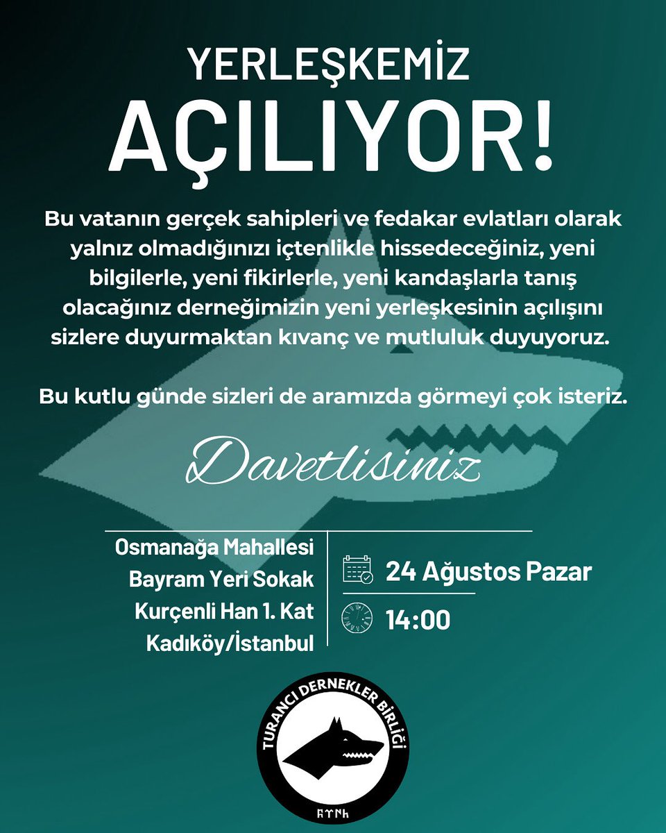 turancibirlik's tweet image. Kutlu olsun!

#TurancıDerneklerBirliği