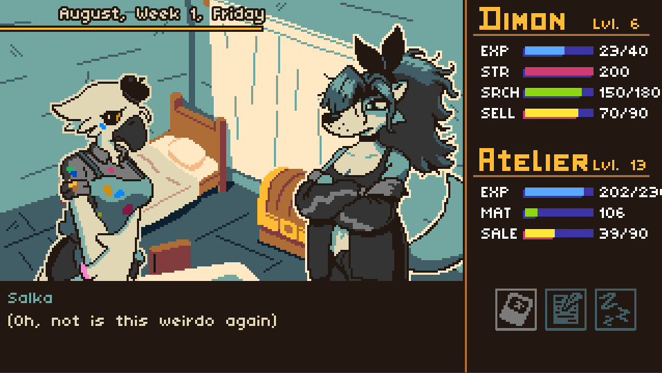 4th month screenshots (Currently working on the 5th and last month) #dimonWitch