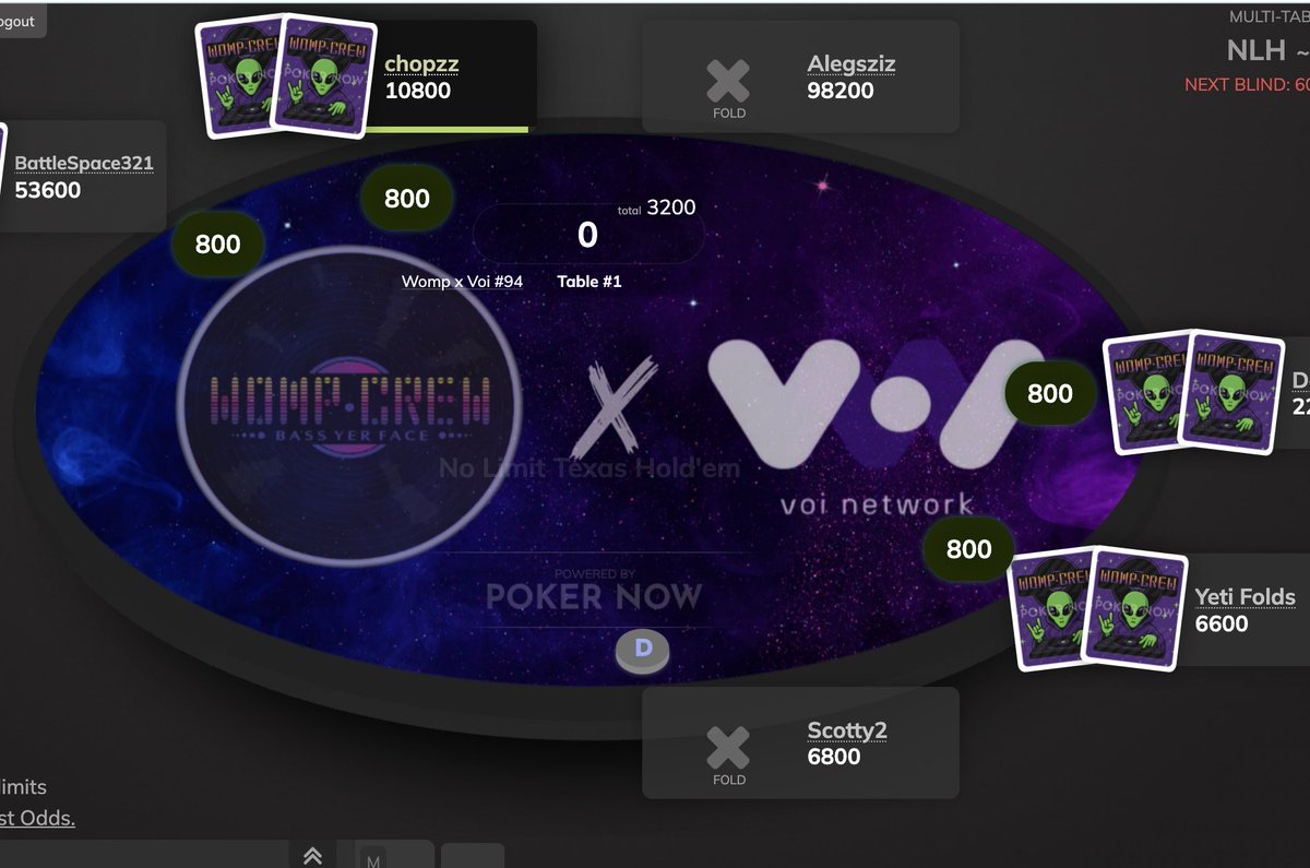 Womp x Voi poker table looking pretty sexy 🔥 <a href="/Voi_Net/">Voi Network</a> $VOI