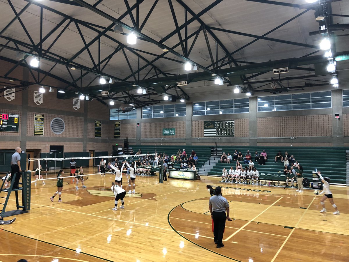 DrJCerna's tweet image. Time for some Cougar Volleyball!