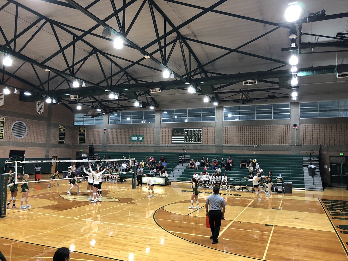 DrJCerna's tweet image. Time for some Cougar Volleyball!