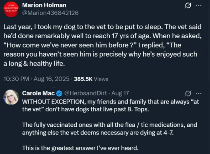 It's even worse for animals.