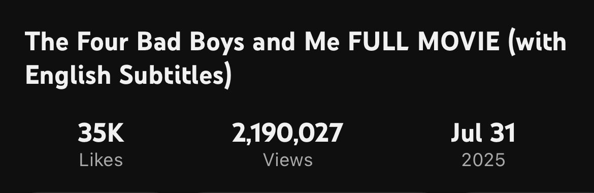 Good morning! Rise and shine everyone! 10k na lang to hit 2.2M 🔥🔥🔥Tapusin na today guysss. Let’s go!

stream it HERE:
🔗bit.ly/T4BBAMFullMovie

TFBBAM DALAWANG MILYON

#AnjiSalvacion <a href="/anjisalvacion/">anji</a>
#TheFourBadBoysAndMe