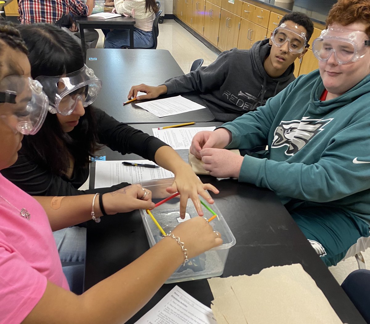 Today we explored the function of the cell membrane and the cell wall. Our 8th grade students did excellent in lab today! 🧫🦠🥽 <a href="/NISDZachry/">Zachry MS</a> <a href="/NISDMSScience/">NISDMSScience</a>