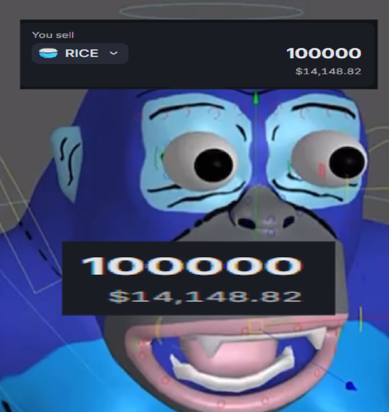 RonkeOnRon's tweet photo. 🚨BREAKING NEWS🚨

$RONKE IS NOW GIVING $14,000 IN REWARDS

🚀HUGE $RICE PAMP🚀 https://t.co/zj4MLxHI6k