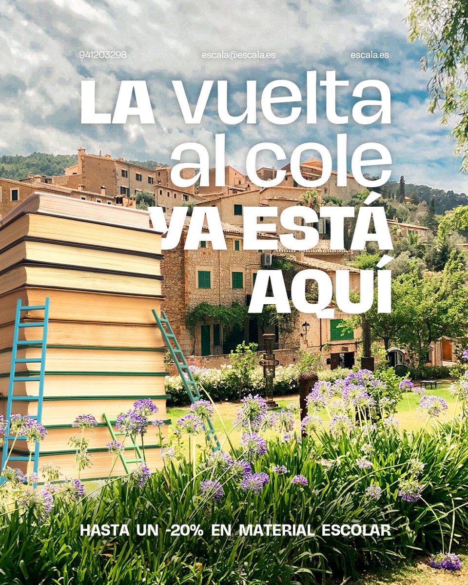 #LaVueltaAlColeYaEstáAquí ¿Sabes qué te falta?
Pásate por Escala y disfruta de... 👇
✨ 15% de descuento en TODO el material escolar
📚 20% si has reservado tus libros con nosotros

📍
República Argentina, Nº 14, Logroño
Avda. Zaragoza, Nº 39, Tudela

🗓️ Promo hasta el 30 de sep.