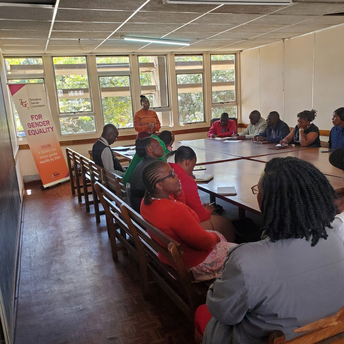 GenderZimbabwe's tweet image. #ZGC Masvingo Province recently conducted a gender sensitization & sexual harassment training of Ministry of Lands staff. Empowering employees to create a workplace free from harassment & promoting equality #GenderEquality #Genderzw #Womenzw #ZGCat10