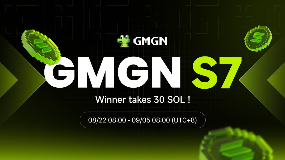 GMGN S7 Contest Banner showing winner takes 30 SOL