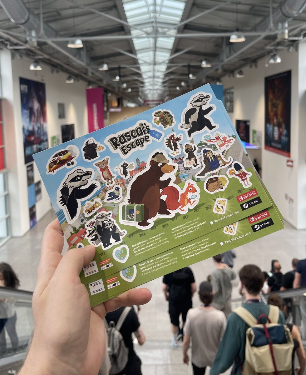 Catch us if you can! 🔎🦡 #Stickers 

#RascalsEscape #gamescom2025