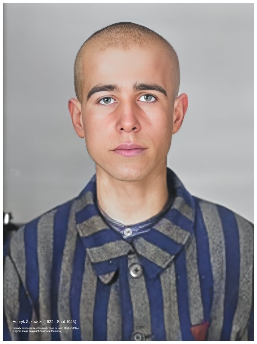 John Cocker 🇺🇦 (@joecocker15) on Twitter photo On this day in 1942, a 21 year old Polish man was murdered by shooting in Auschwitz after being incarcerated for 2 years, 8 months and 28 days. Before being incarcerated he was a student. His name was Henryk Żukowski
Please support <a href="/AuschwitzMuseum/">Auschwitz Memorial</a> On this day in 1942, a 21 year old Polish man was murdered by shooting in Auschwitz after being incarcerated for 2 years, 8 months and 28 days. Before being incarcerated he was a student. His name was Henryk Żukowski
Please support <a href="/AuschwitzMuseum/">Auschwitz Memorial</a>