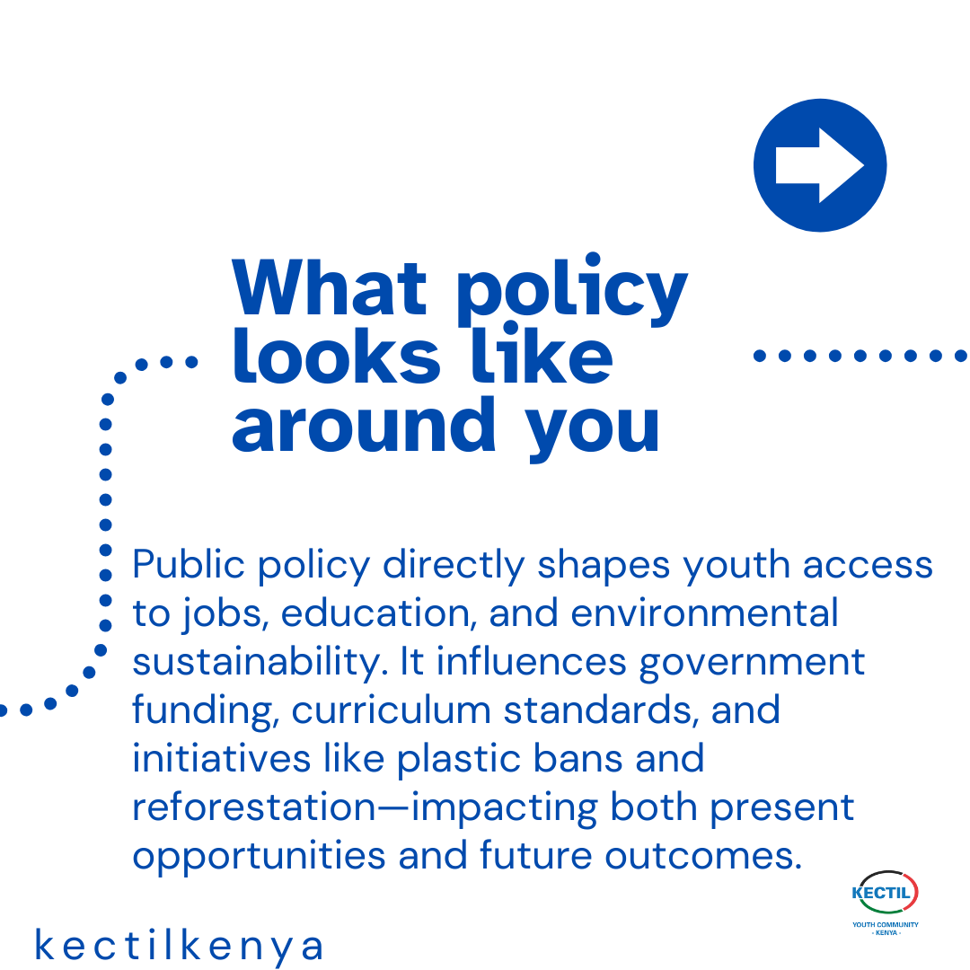 KectilKenya's tweet image. What policy looks like around you?
Why policy matters to youth?

#Policy #YouthVoices #KectilKenya