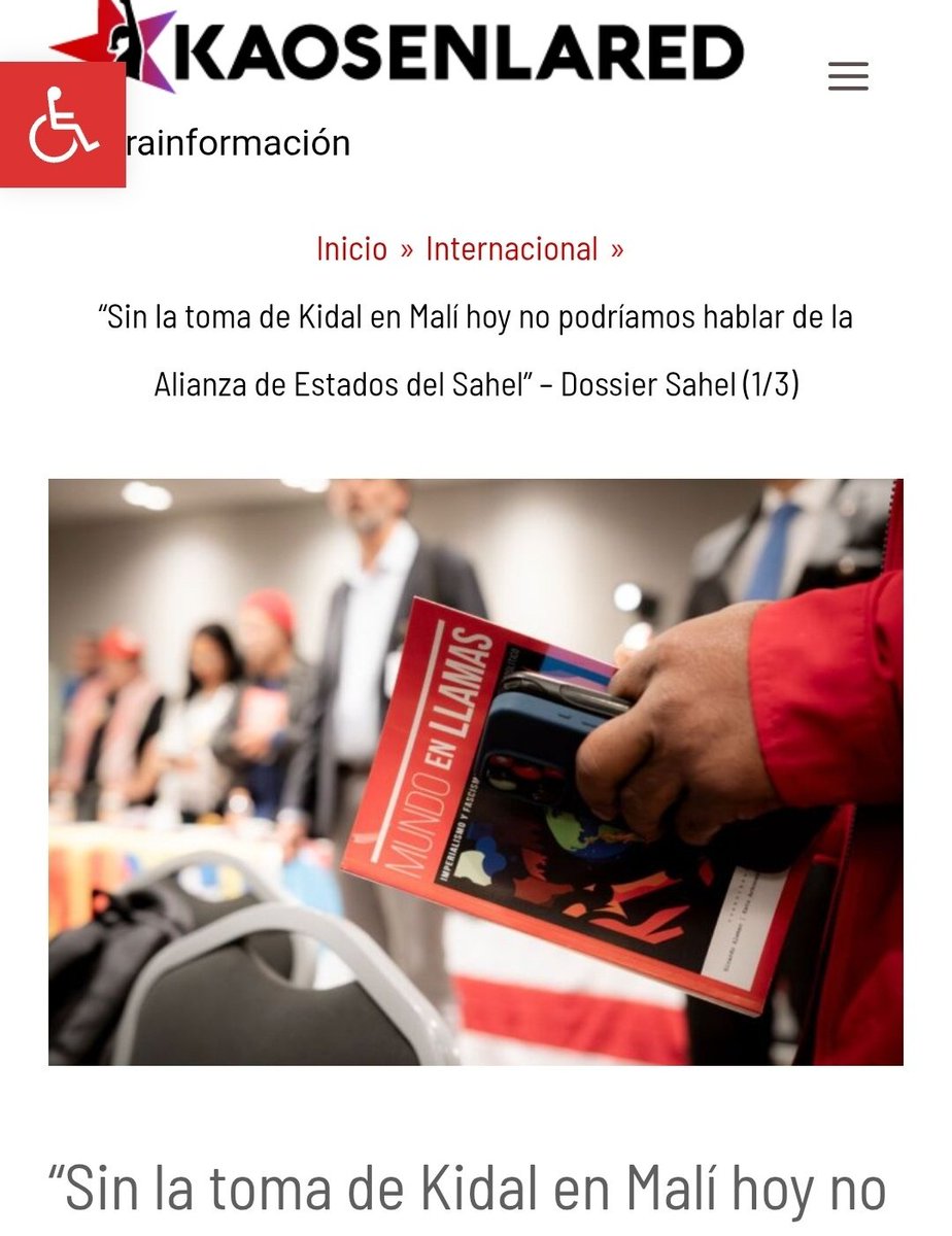 Con el gobierno de Assimi Goita, tras la expulsión de tropas francesas y la cooperación rusa, el ejército maliense logró un hito recuperando Kidal el 15 de noviembre del 2023. 👇🏼
kaosenlared.net/sin-la-toma-de…