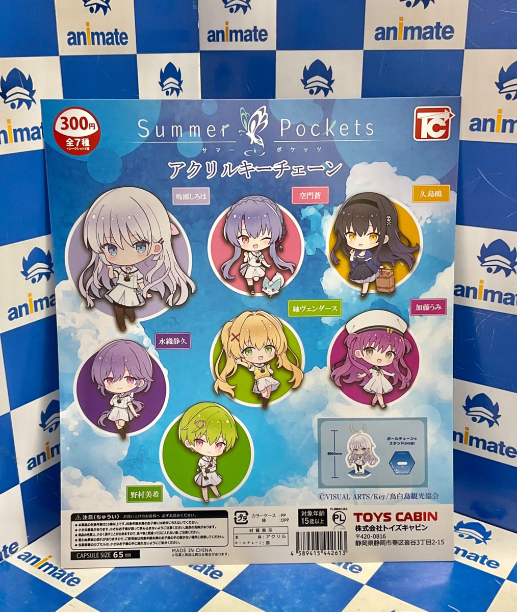 カプセル商品情報】 『Summer Pocketsアクリルキーチェーン』 が入荷