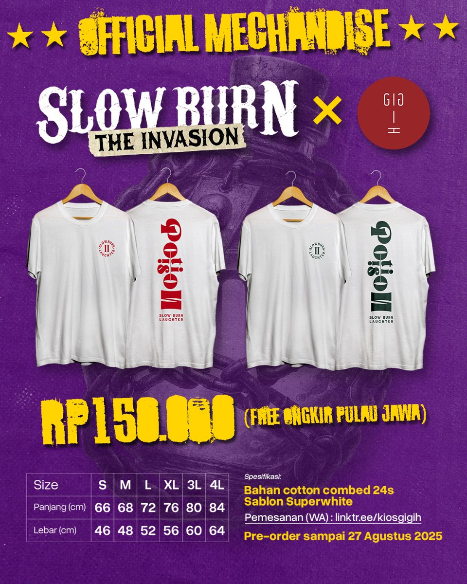 Abraham Tino (@abraham_ts) on Twitter photo setelah lama kepengen punya merch akhirnya kesempatan itu datang juga!
rilisan pertama kami sudah bisa ditengok di katalog kaos komedia <a href="/kiosgigih/">π€π’π¨π¬ π π’π π’π‘</a> yippy!
periode dan kanal pemesanan ada poster ya! setelah lama kepengen punya merch akhirnya kesempatan itu datang juga!
rilisan pertama kami sudah bisa ditengok di katalog kaos komedia <a href="/kiosgigih/">π€π’π¨π¬ π π’π π’π‘</a> yippy!
periode dan kanal pemesanan ada poster ya!