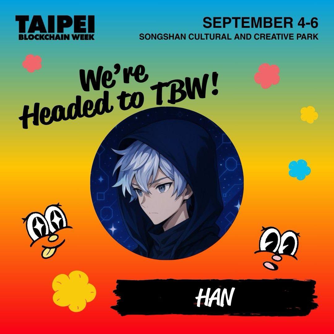 🔥 HAN x TBW 🔥

這次 TBW 台北區塊鏈週又要來啦，謝謝 <a href="/blockjengirl/">Jen Jen 👅🩸Aura Queen 🩵</a> Jen Jen 姐邀請小弟參加，這次的主題蠻新穎的，而且也會有不少不錯的項目參加，各位也可以看看！

基本上每年的 TBW