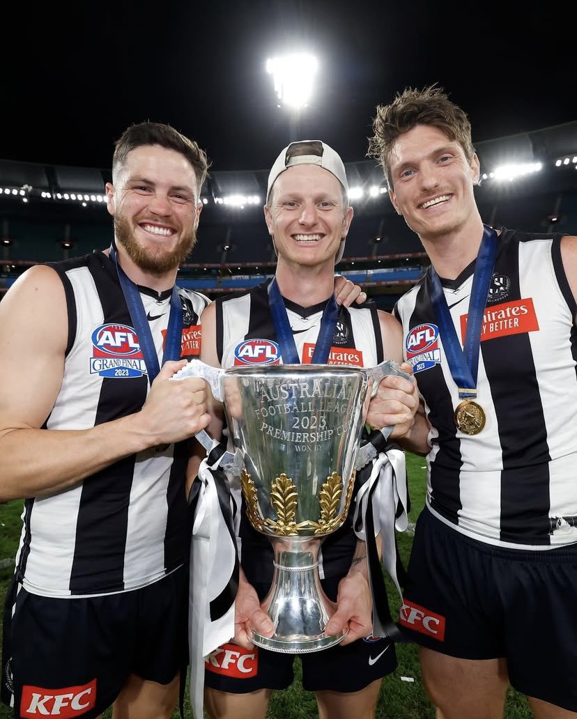 Thanks for everything, Hosk! A true clubman — humble, selfless, and always team-first. A quiet achiever who played his role perfectly and will go down as an underrated part of the 2023 flag.🏆

[Always loved this wholesome trio btw!]