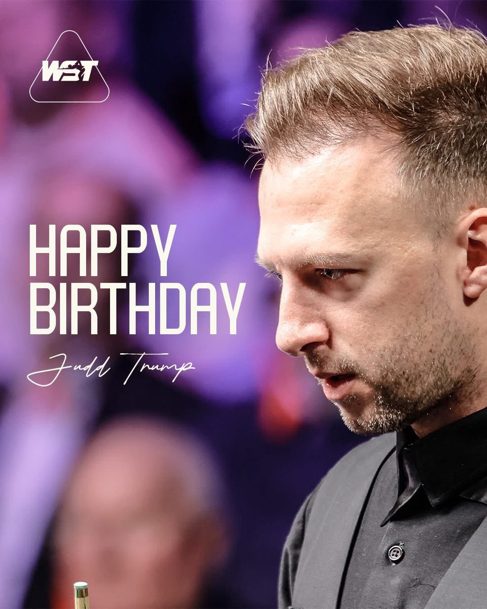 Happy birthday, Judd Trump!  🎊

The Ace in the Pack turns 36 today! 🙌