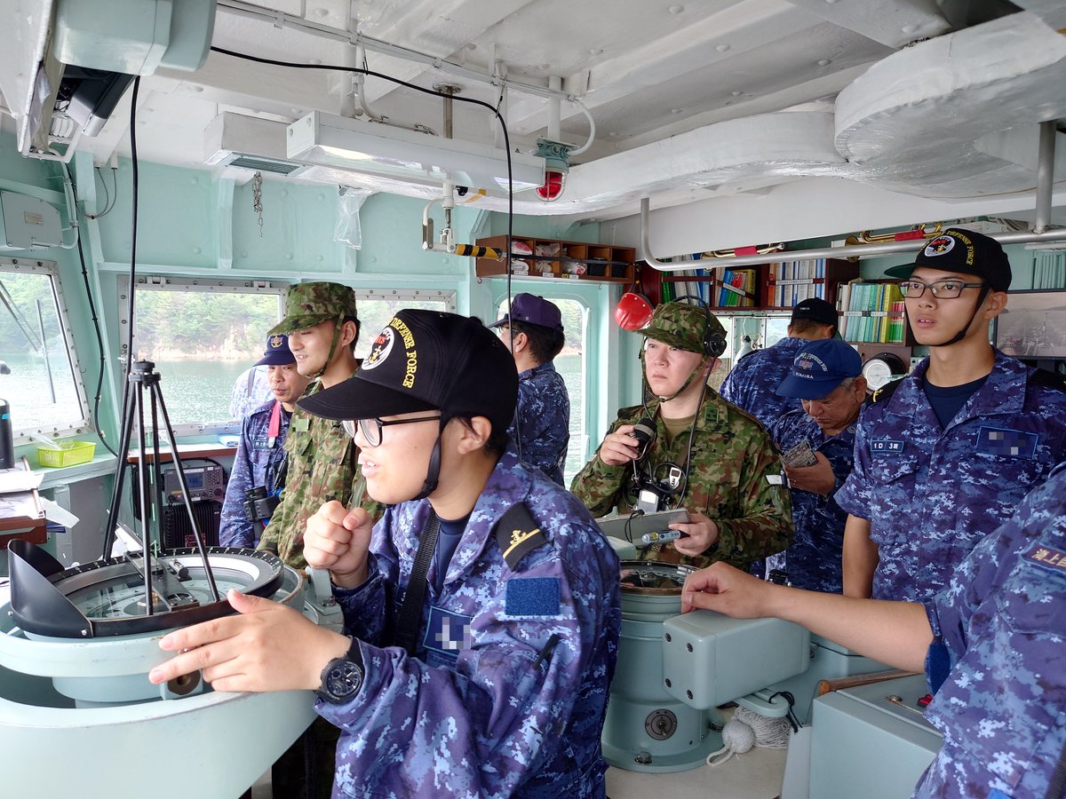 76期一般幹部候補生課程は、3回目の練習船実習を行いました。 #当直