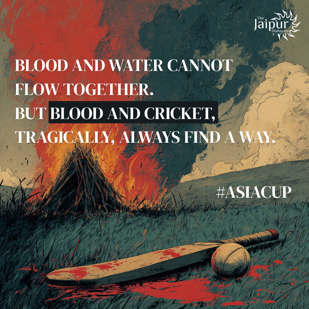 JaipurDialogues's tweet image. Pahalgam attack happened just 4 months back, but boundaries on field matter more than boundaries at the border.

#AsiaCup2025