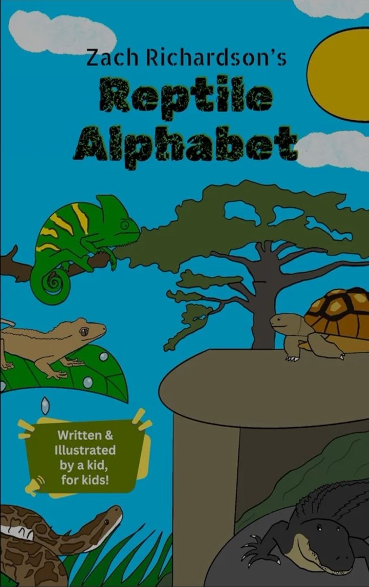 Please check out 10 year old Zach's Reptile Alphabet: Reptile Facts and Fun Rhymes, a children's book on reptiles which he wrote and illustrated. 

It is ranked as number one on Amazon across three categories.

amazon.co.uk/Zachs-Reptile-… 

#reptiles #environment #education #nature