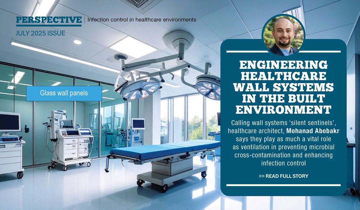 Engineering Healthcare Wall Systems in the built environment | Perspective by Mohanad Abobakr. Link to the full article :icont.ac/516l6

 #AirFiltration #BuiltEnvironment #IAQ #CCMENews