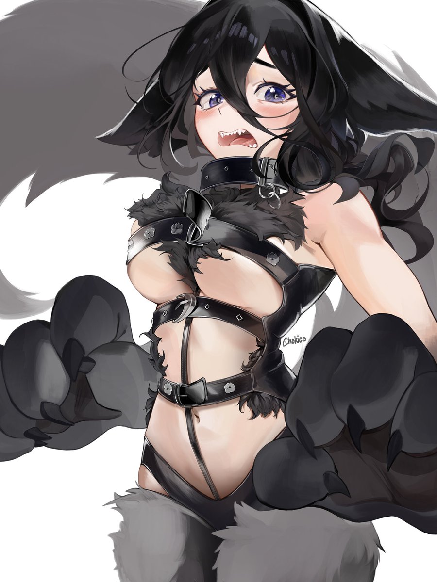 Bark Bark! This cowardly Werewolf will do her best to protect you!
I'm making AU's of my Oc's we're so back