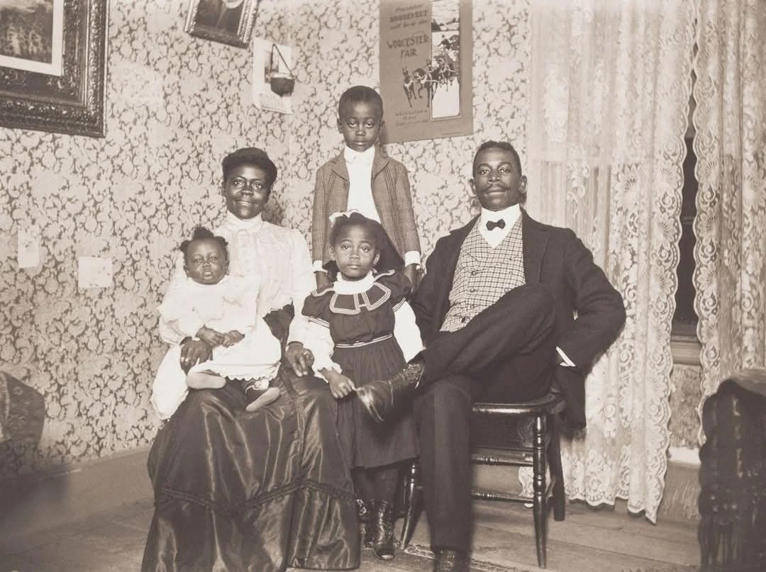The portrait of an African American family taken by William Elijah Bullard, a white neighbor who photographed Black families in Worcester, Massachusetts, between 1897-1917......

In 1904, an African American family posed for a portrait that beautifully captured both dignity and