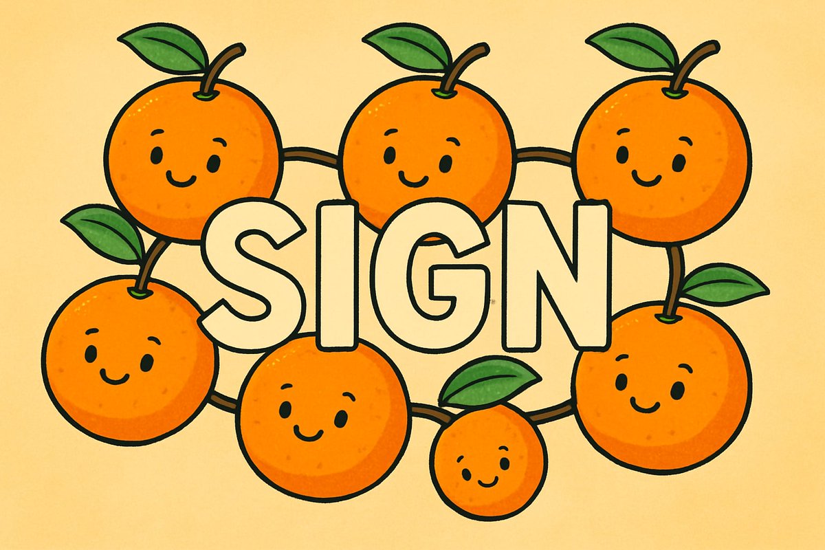 Like oranges linked together, we thrive by passing strength and support to one another. Growth comes from sharing, giving, and lifting each other up. Together, we don’t just survive, we win. 🍊 

Lets follow and give orange to each other.

<a href="/sign/">Sign 🧡👀</a> <a href="/ethsign/">Sign</a> #sign #signapp
