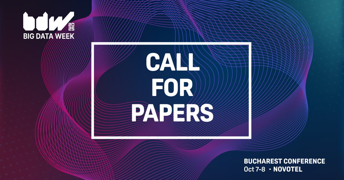 🚨 Last 2 days for CFP submissions at Big Data Week Bucharest 🚨

Are you working on innovative projects in big data or AI? Then join us on stage at Big Data Week Bucharest and share your expertise with the fast-growing data community in Romania ✨

bucharest.bigdataweek.com/call-for-paper…