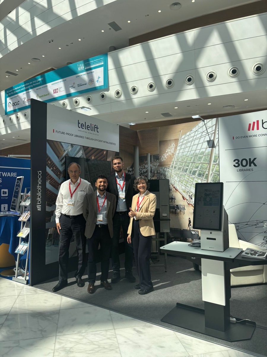 Being at #WLIC2025 wouldn’t be the same without the support of those who help us bring innovation to libraries worldwide. A big thank you to Telelift and <a href="/TheHublet/">Hublet</a>, our sponsors at this year’s event, and to smartlibrary, our official partner in Central Asia, for joining us! ✨