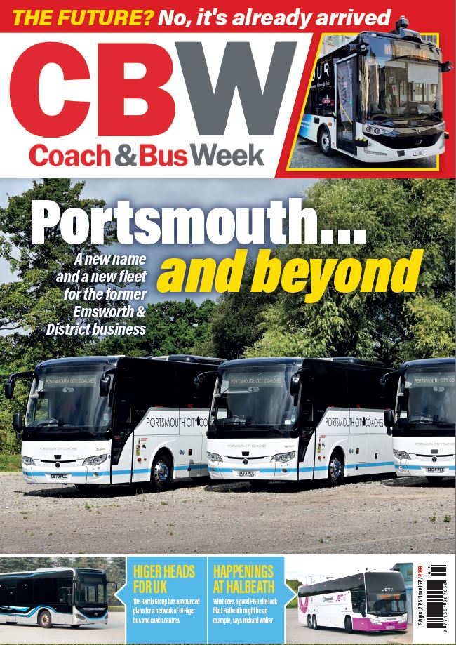 This week, Karsan launches its latest autonomous vehicle project and we visit Portsmouth City Coaches. Plus, Harris introduces Higer to the UK, Salisbury Reds upgrades with EO Charging and more. Issue 1692 is out now!

cbwmagazine.com/current-issue/