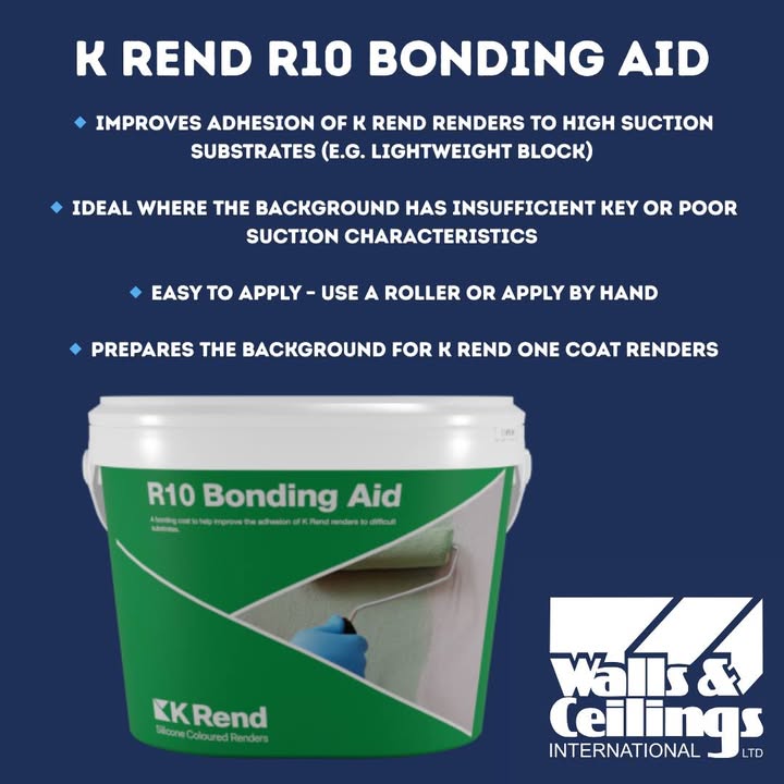 Struggling with high suction substrates?

K Rend R10 is a modified acrylic bonding coat that boosts adhesion on tricky surfaces like lightweight blocks – perfect when the background lacks key or has poor suction.

Get the perfect foundation with K Rend R10.