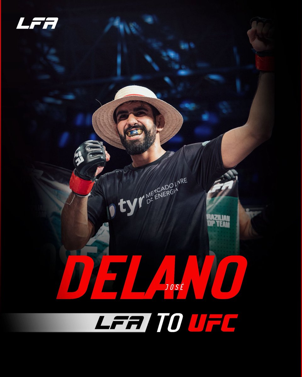 Congrats to #LFAAlumni <a href="/ZeDelano/">José Delano</a> on signing with the UFC 📝 

[🇧🇷] Parabéns ao grande veterano do LFA, José Delano por assinar seu contrato com o #UFC

#LFAGreats