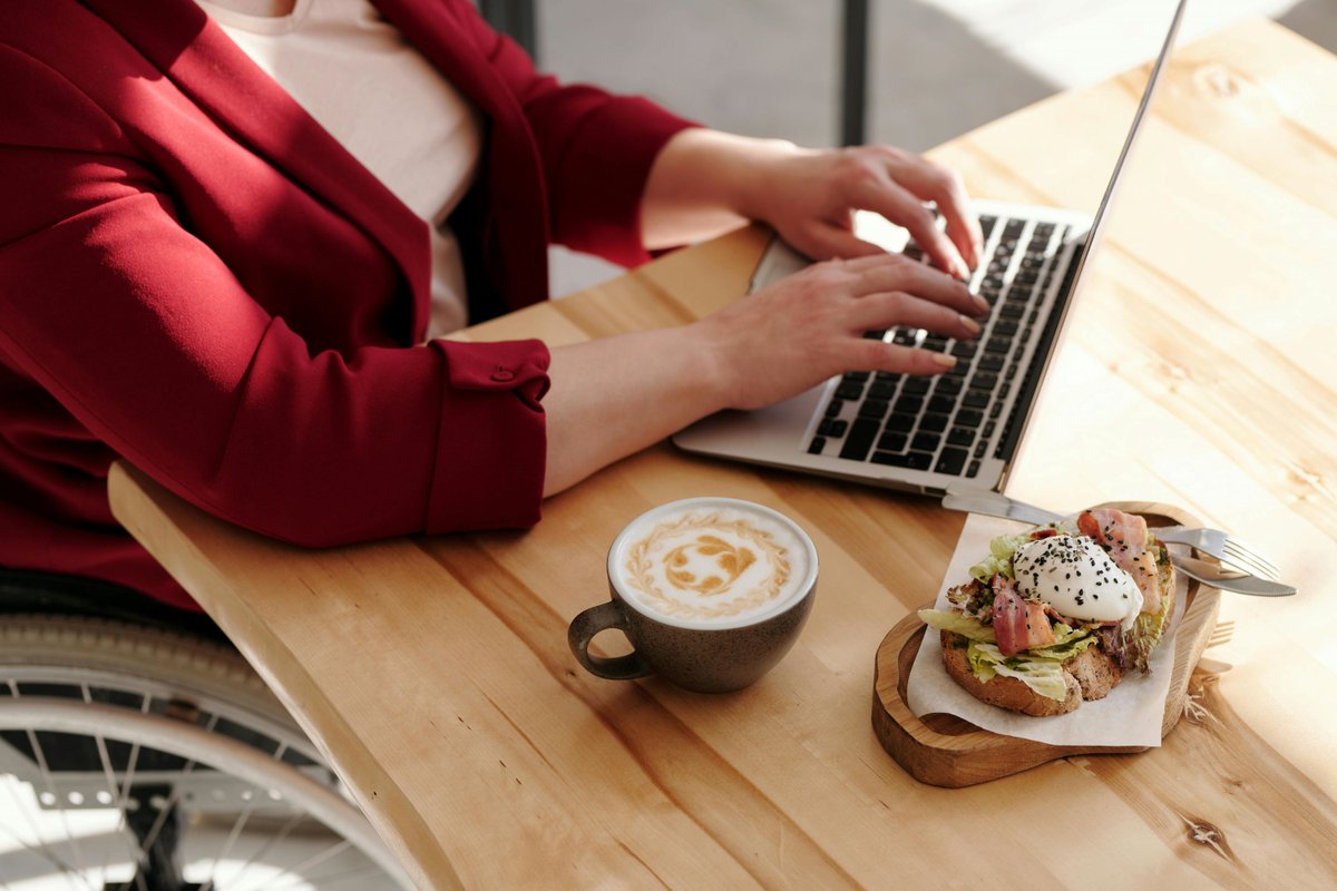 $1 million to drive more support for people with disability.

NSW announces funding for Disability Advocacy Futures Program.

Read more:
loom.ly/0WJSU8s

ID: A wheelchair user types on a laptop at a desk, with a sandwich and coffee on the table.