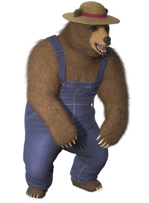 Made a custom Farmer Kuma with his own straw hat &amp; overalls 🐻👒✨
<a href="/Harada_TEKKEN/">Katsuhiro Harada</a> <a href="/mykeryu/">Michael Murray</a>
