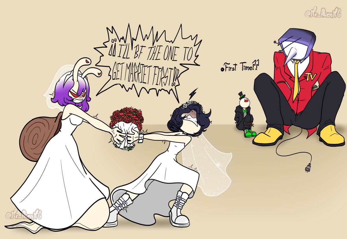 Mr_AlienMG's tweet photo. [ ENG] Wedding Showdown
#DELTARUNE #tennaDeltarune #selfship #digitalart #Mr_AlienMG https://t.co/iAaFw6hMBa
