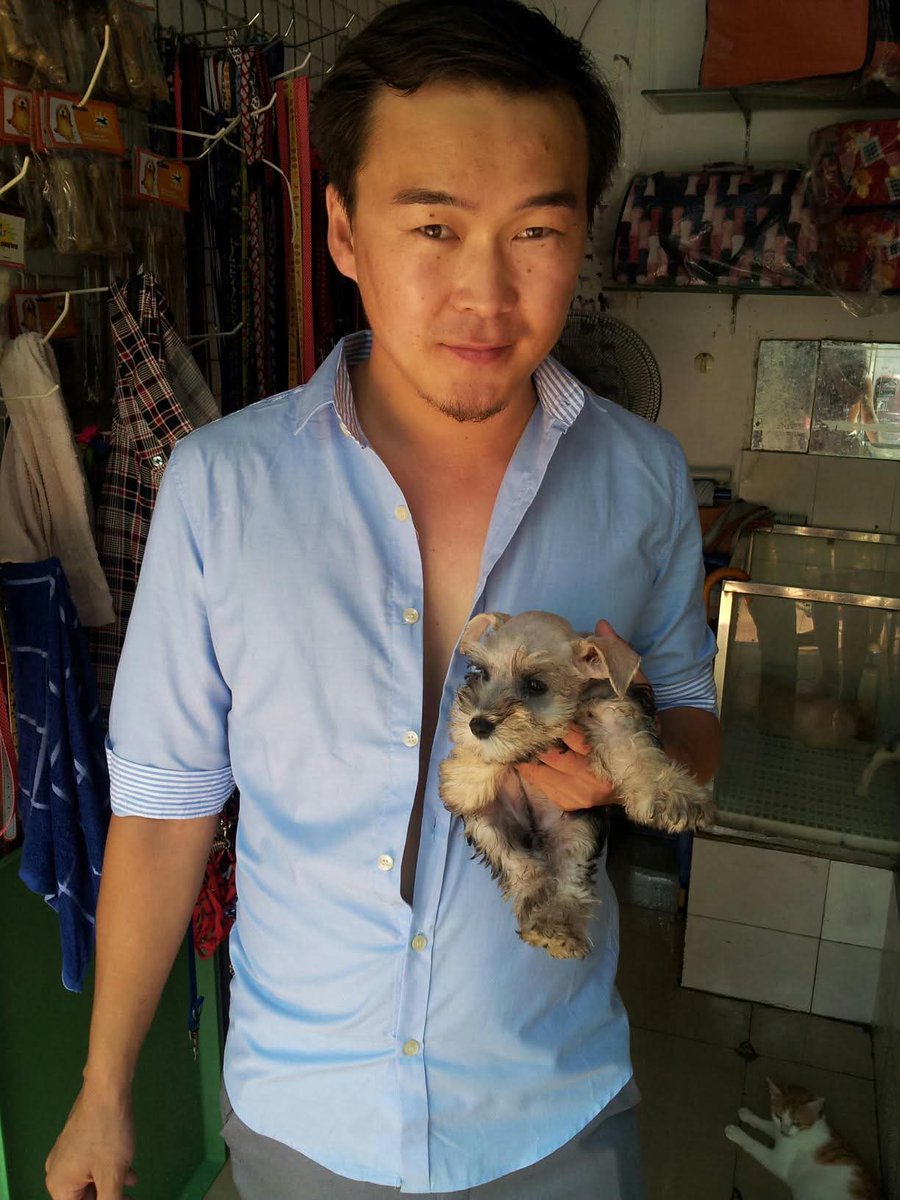 13 жилийн өмнө гэнээ... Шнаузер тэжээнэ дээ удку