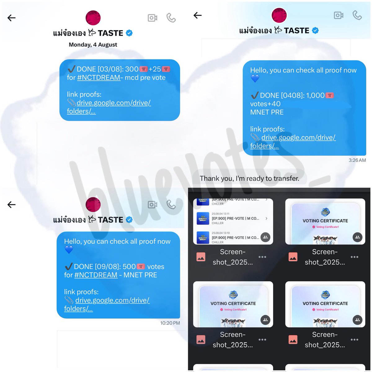 wts allchart, mnet, hearts, votes, chamsims (@bluevotes_) on Twitter photo ๐ฒ๏ธ ๐๐๐ฟ๐ท | MNET
โ๏ธ300๐๏ธ+ 1,000๐๏ธ+ 500๐๏ธ votes for #NCTDREAM-
โ๏ธ ๐๐ข๐๐โ๐๐ ๐๐ by <a href="/findbabynemo/">เนเธกเนเธเนเธญเธเนเธญเธ ๐ TASTE</a>
๐๐ฆ๐ ๐ ๐๐๐ ๐๐ข๐๐โ๐๐ ๐๐๐!!๐
#SOLD_blueproofs ๐ฒ๏ธ ๐๐๐ฟ๐ท | MNET
โ๏ธ300๐๏ธ+ 1,000๐๏ธ+ 500๐๏ธ votes for #NCTDREAM-
โ๏ธ ๐๐ข๐๐โ๐๐ ๐๐ by <a href="/findbabynemo/">เนเธกเนเธเนเธญเธเนเธญเธ ๐ TASTE</a>
๐๐ฆ๐ ๐ ๐๐๐ ๐๐ข๐๐โ๐๐ ๐๐๐!!๐
#SOLD_blueproofs