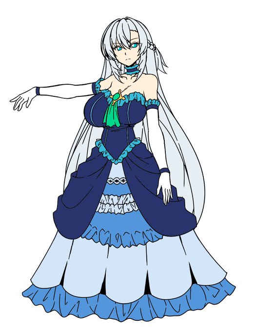 ちなみに主人公の悪役令嬢のデザイン 