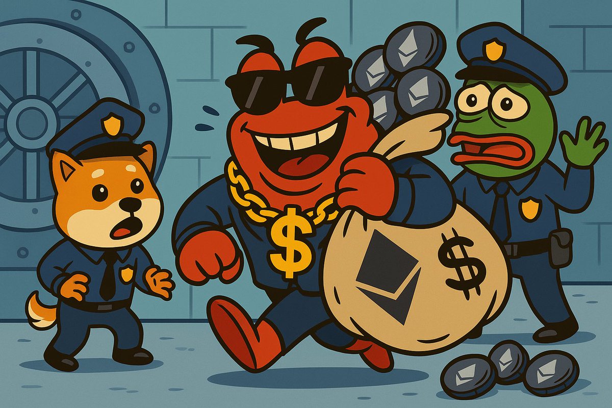 When the 🦀 Krab walks out with the ETH bag while Shiba 🐕 and Pepe 🐸 are still figuring out what just happened…
#GreedyKrab #KrabArmy #ETH 🚀