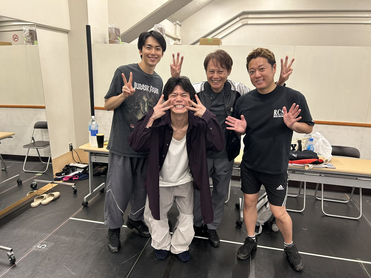 CLUB SEVEN稽古２日目は優一も参加で今日は３人で〜す😊