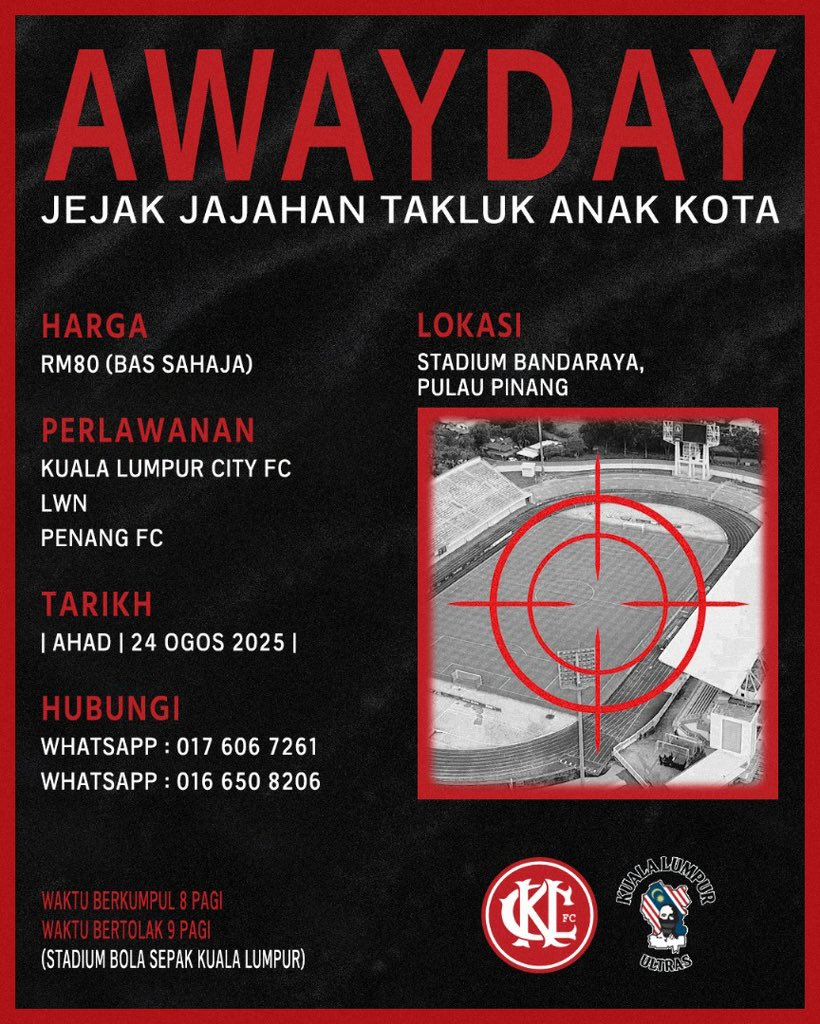 One Love,
One Club,
Everywhere We Go!

#KLU #DROOGS #CITYBOYS #ANAKKOTA 
#SMKL #CITYSOUL #DARAHMARUAH #CENGKAMKEJAM #ULTRAVIOLENCE #VIDDYWELL #SAMPAIMATIKUALALUMPUR