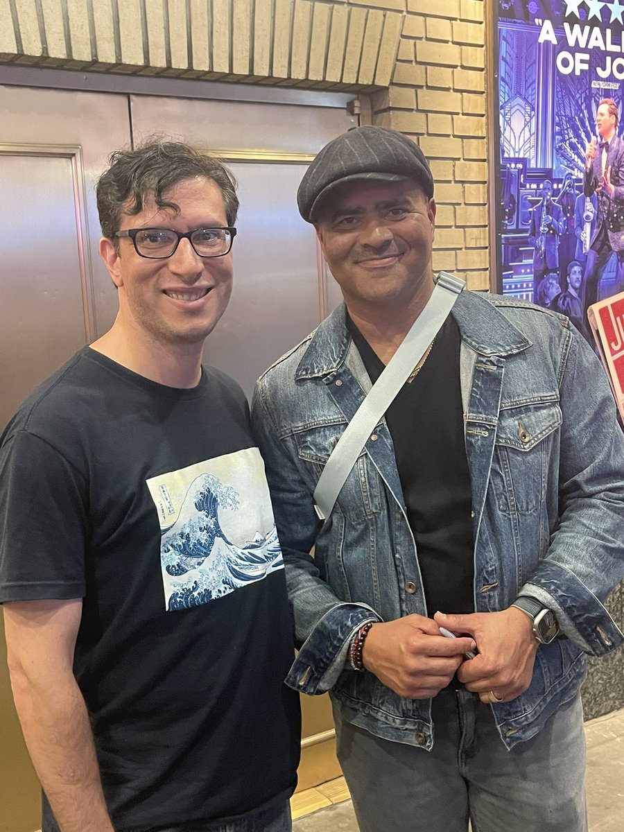 Ken Holmes (@kenrholmes) on Twitter photo Hell’s Kitchen is absolutely outstanding! Still exhilarated. With Christopher Jackson after!
<a href="/ChrisisSingin/">Christopher Jackson</a> Hell’s Kitchen is absolutely outstanding! Still exhilarated. With Christopher Jackson after!
<a href="/ChrisisSingin/">Christopher Jackson</a>