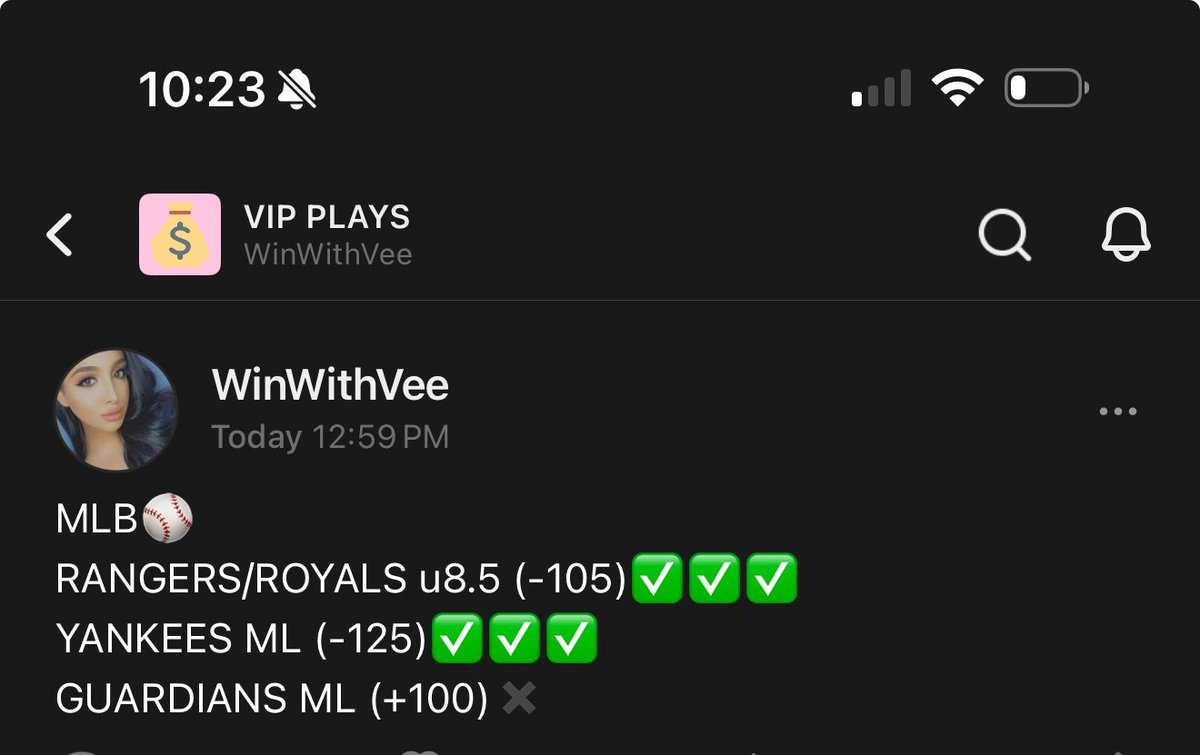 Today’s MLB recap: so close 😭

RANGERS/ROYALS u8.5 (-105)✅✅✅
YANKEES ML (-125)✅✅✅
GUARDIANS ML (+100)✖️